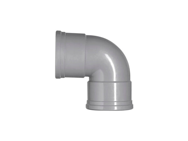 Scala coude pour égout 110mm 87° F/F gris