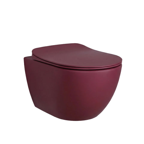 Creavit Rimoff wc-set wand-wc Berry randloos antibacterieel met softclose wc-zitting Duroplast - Bes, wc-packs — SKU MB-19488-23015, EAN 5404029123163