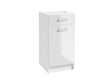 First meuble bas 40cm 1 porte 1 tiroir blanc