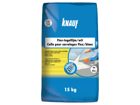 Knauf Flex-tegellijm 15kg wit