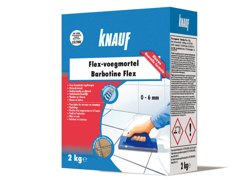 Knauf Flex voegmortel 2kg cementgrijs