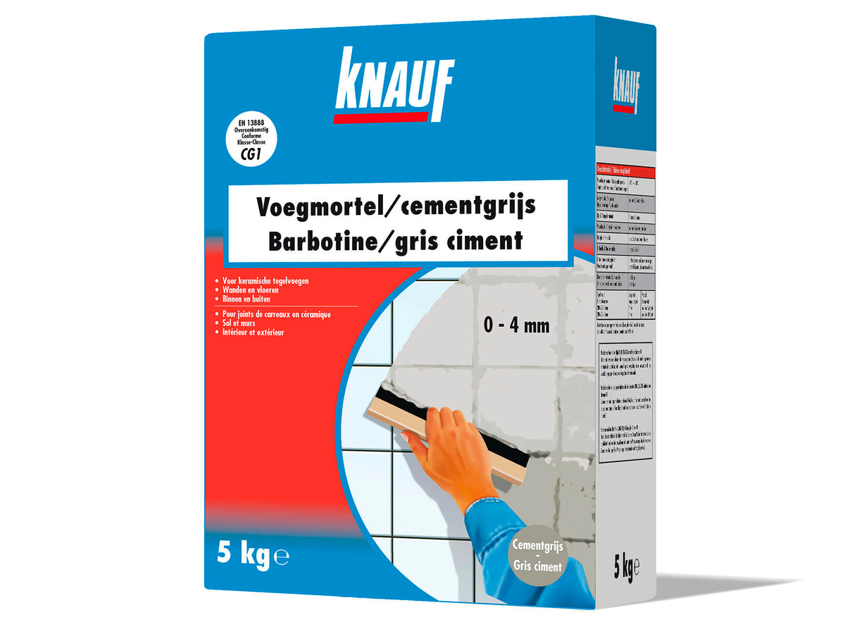 Knauf Flex voegmortel 5kg cementgrijs