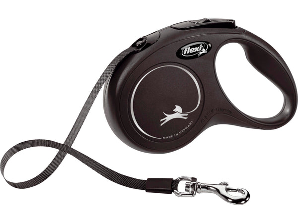 Flamingo Flexi Classic leiband lint S 5m zwart