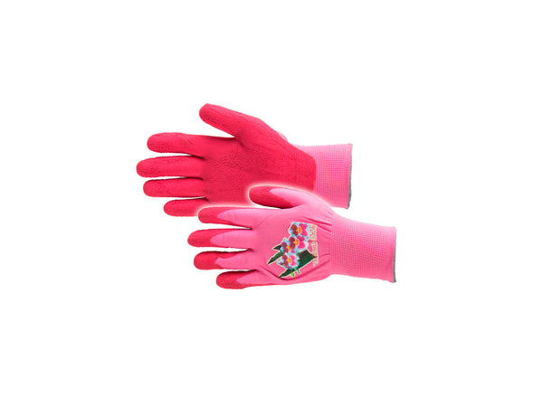 Busters Flower Power tuinhandschoenen S nylon roze