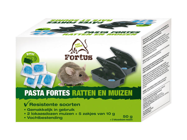 Fortus Forté pâte antirats & antisouris + station