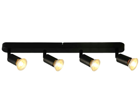Prolight Gaby LED balkspot GU10 4x3W zwart