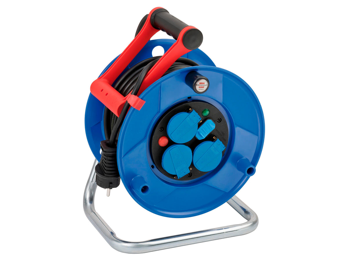 Brennenstuhl Garant kabelhaspel 3G1,5 25m N05V3V3 -F met USB-oplaadfunctie