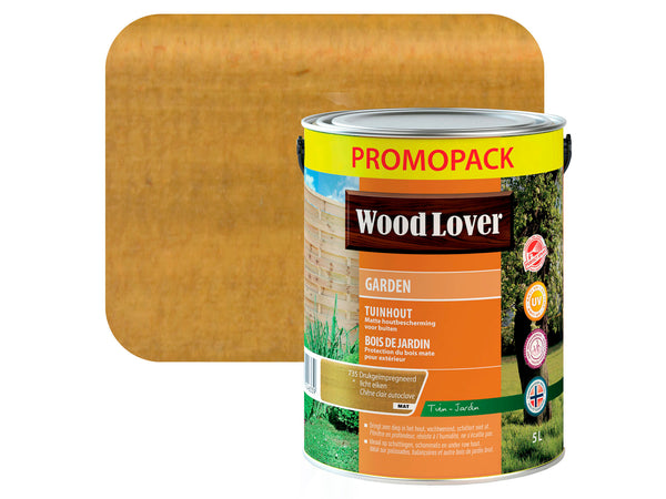 Wood Lover Garden houtbeits 5l drukgeïmpregneerd licht eiken
