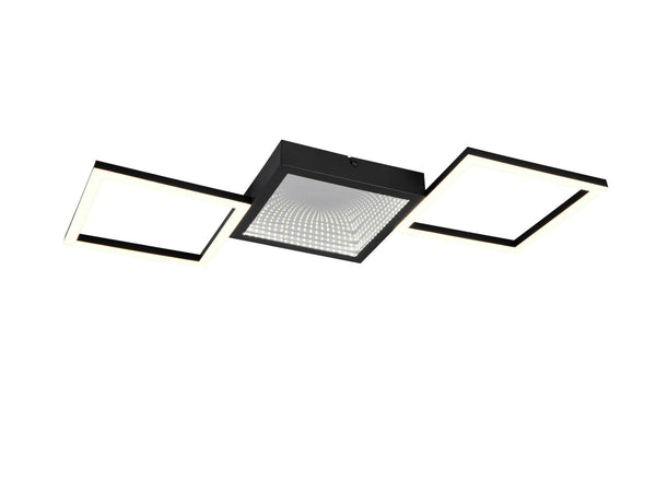 Reality Gelo plafonnier LED 24W noir mat