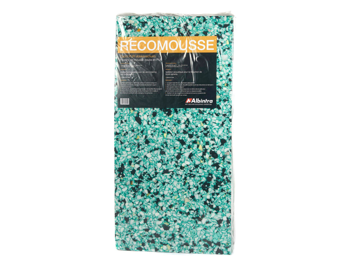 Geluidsisolatie 100x50x3,5 cm R0,97 2m²