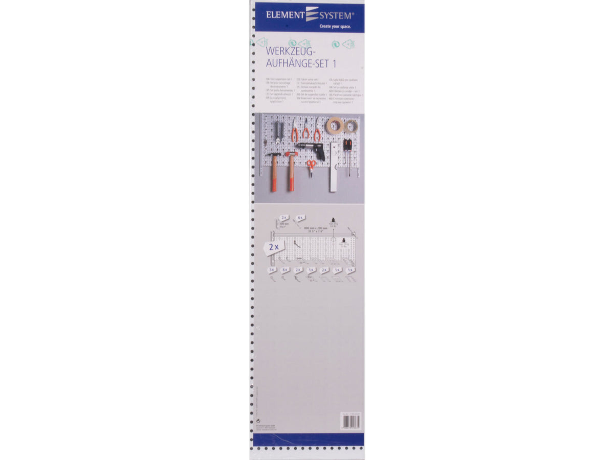 Element System Gereedschap-organiser 8x40 cm wit