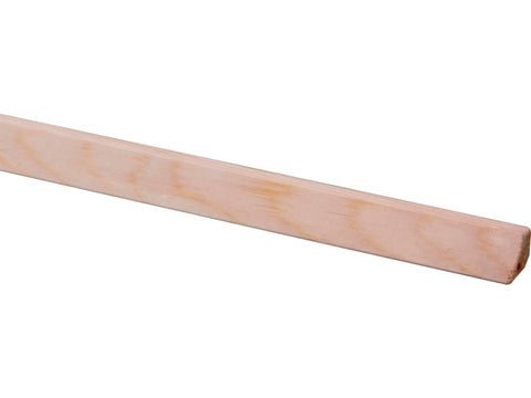 Glaslat 13x10 mm 270cm grenen