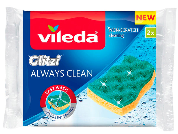 Vileda Glitzi Always Clean schuurspons 2 stuks