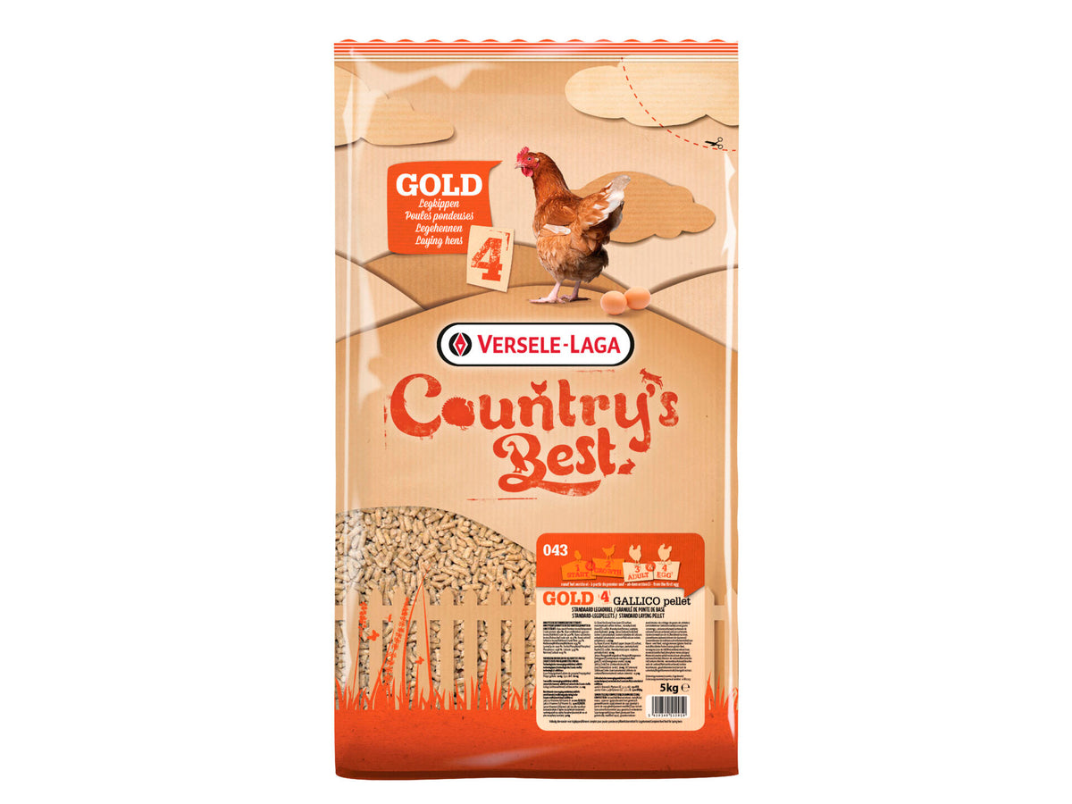 Country's Best Gold 4 Gallico Pellet kippenvoer 5kg