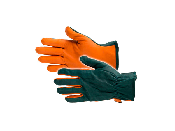 Busters Greenfieldtuinhandschoenen XL leer groen en oranje
