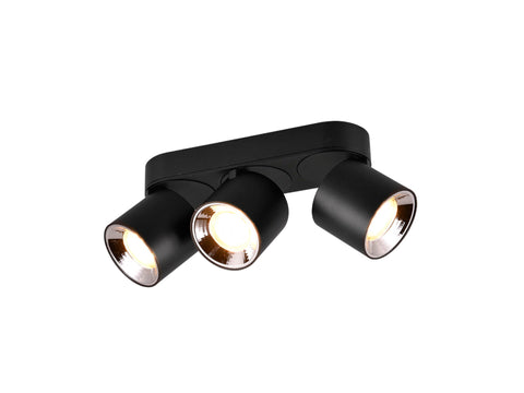 Trio Guayana plafondlamp GU10 max. 3x10 W zwart