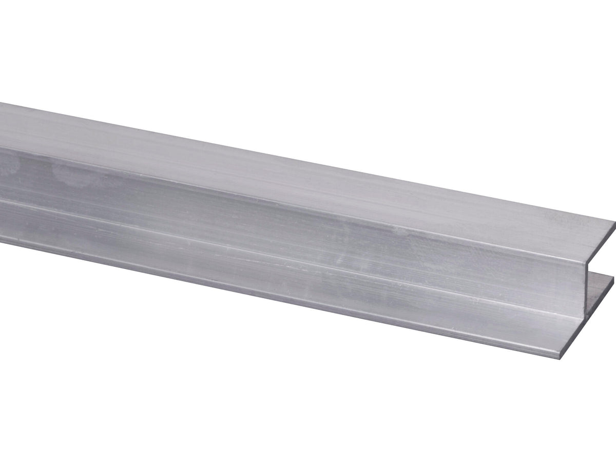 H-profiel 11x26 mm 200cm aluminium