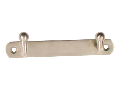 Linea Bertomani Handdoekhaakje dubbel 13,5cm inox