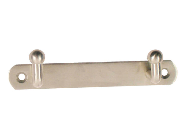 Linea Bertomani Handdoekhaakje dubbel 13,5cm inox