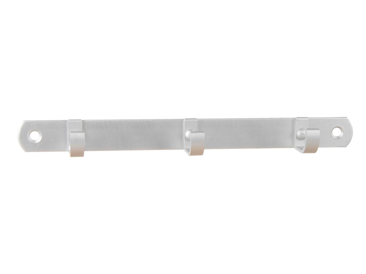 Linea Bertomani Handdoekhouder 3 haken 2x21 cm aluminium zilver