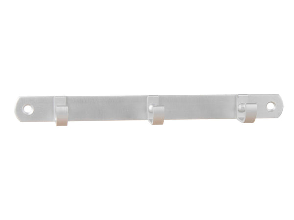 Linea Bertomani Porte-serviette 3 crochets 2x21 cm aluminium argent