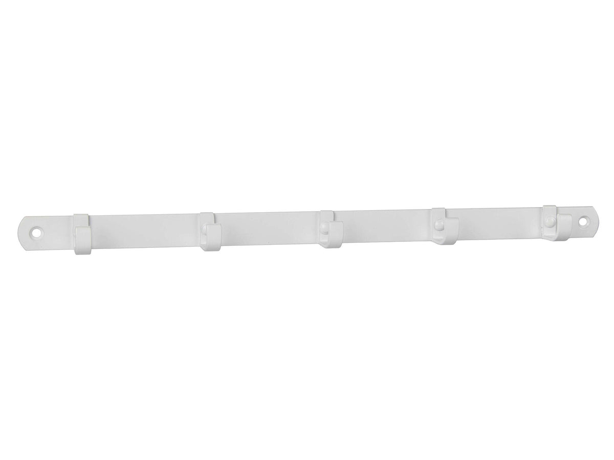 Linea Bertomani Handdoekhouder 5 haken 2x34 cm aluminium wit
