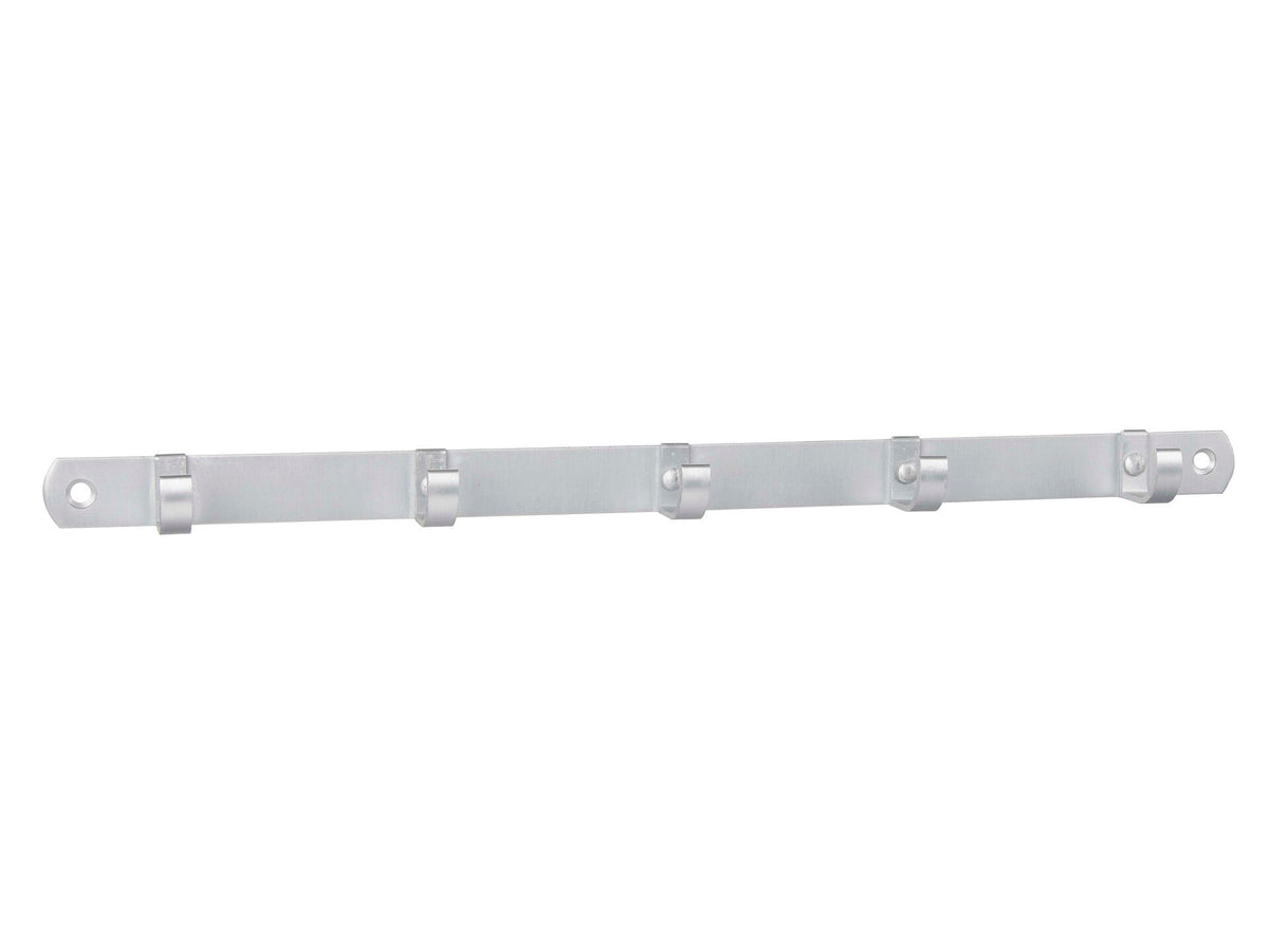 Linea Bertomani Handdoekhouder 5 haken 2x34 cm aluminium zilver