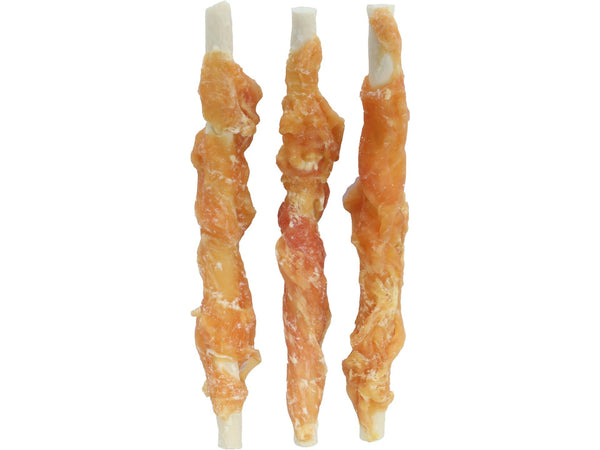 Flamingo Hapki Wrapped Sticks hondensnack kip 12cm 70g 6 stuks