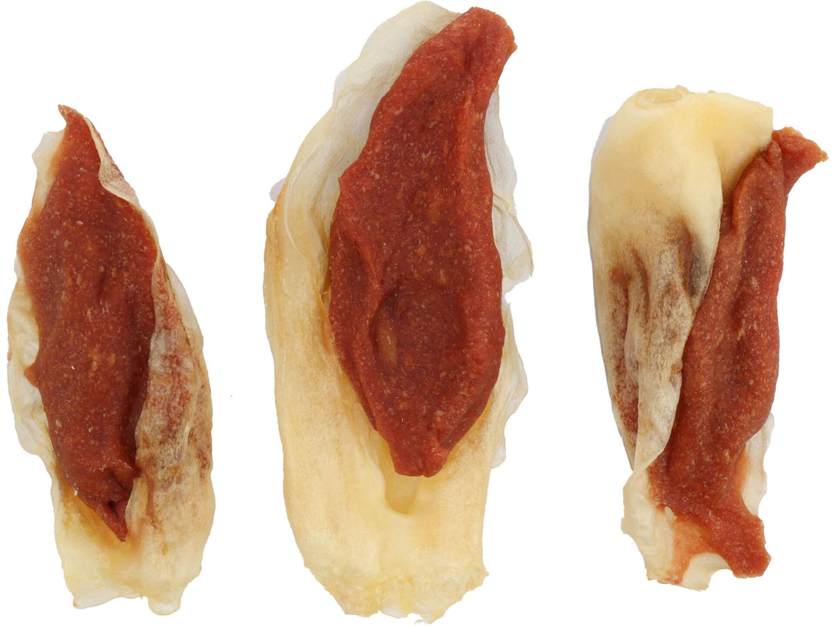 Flamingo Hapki hondensnack Konijnenoren Met Eend 85g