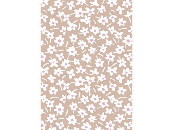 Captain Cook Happy Days Mocha toile cirée rond 160cm