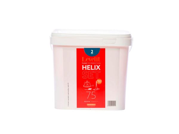 Levelit Helix capuchons + clips 2mm 2x75 pièces