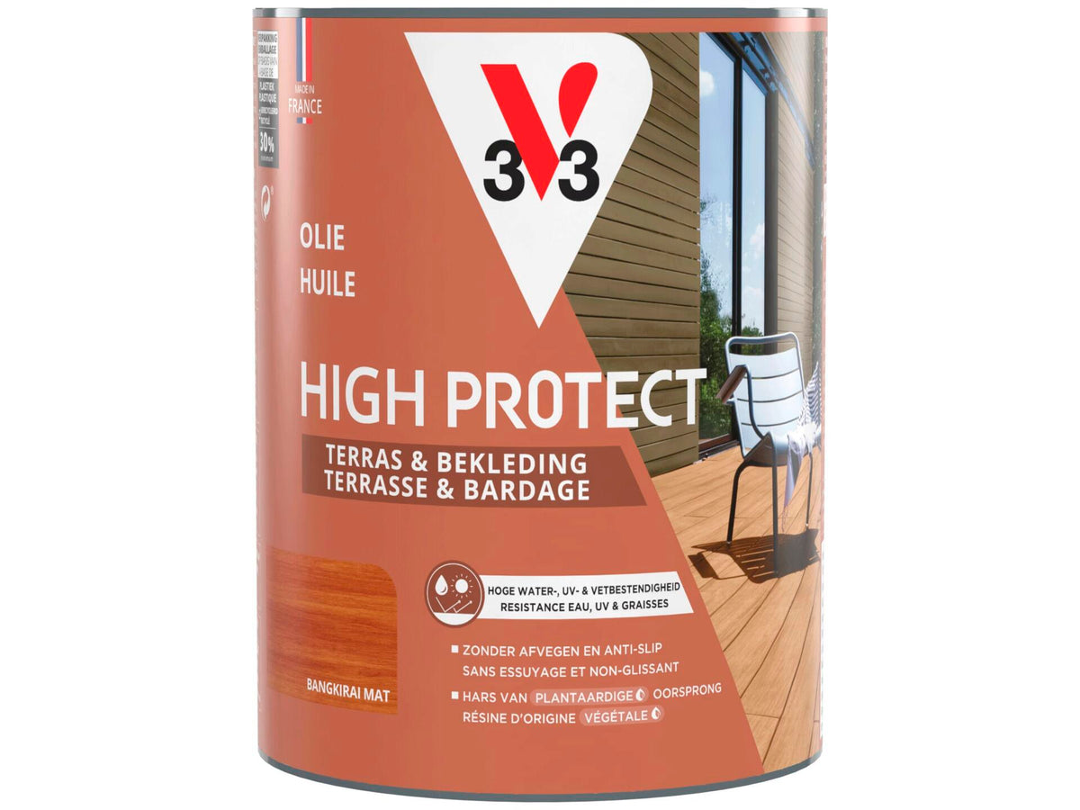 V33 High Protect olie terras gevel 0,75l bangkirai