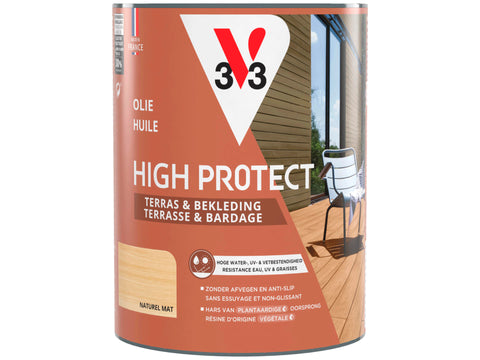 V33 High Protect olie terras gevel 0,75l naturel