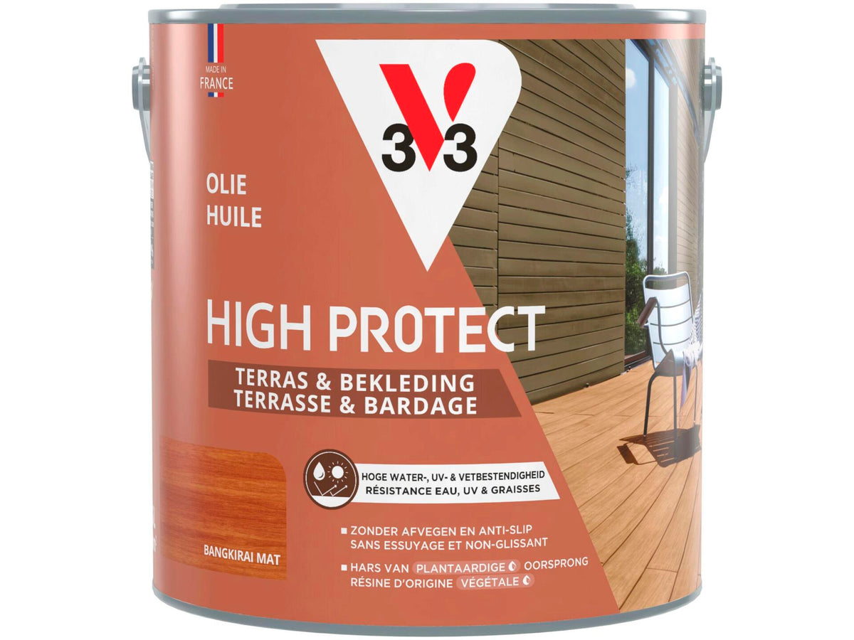 V33 High Protect olie terras gevel 2,5l bangkirai