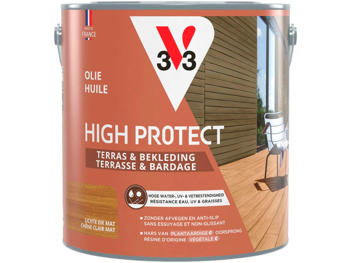 V33 High Protect olie terras gevel 2,5l lichte eik