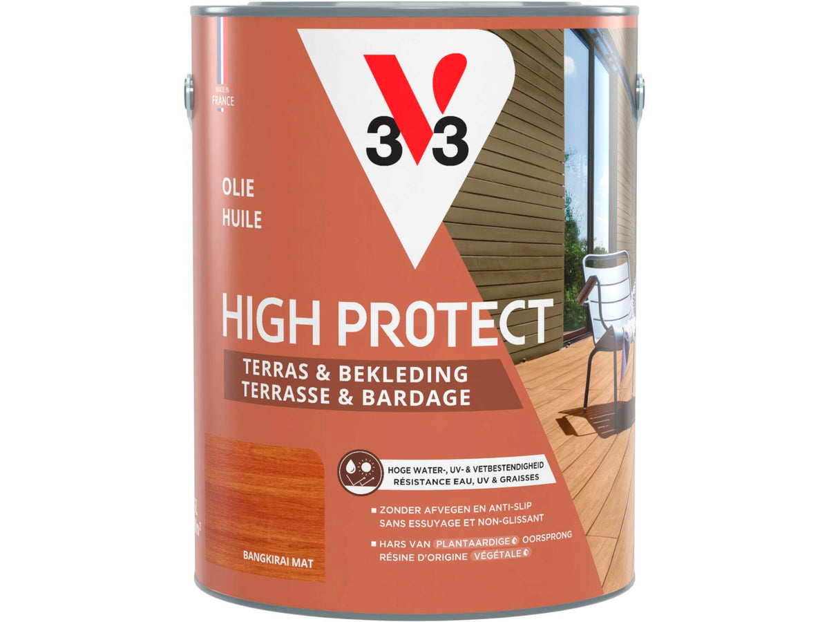V33 High Protect olie terras gevel 5l bangkirai