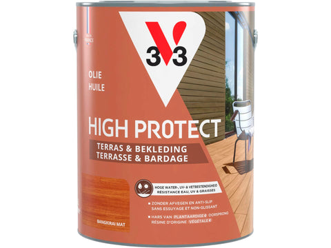 V33 High Protect olie terras gevel 5l bangkirai