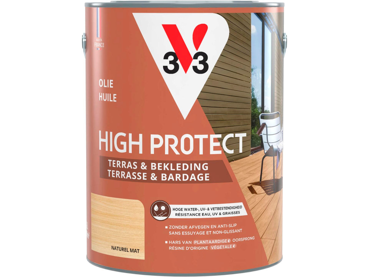 V33 High Protect olie terras gevel 5l naturel