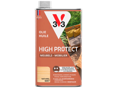 V33 High Protect olie tuinmeubilair 0,5l naturel