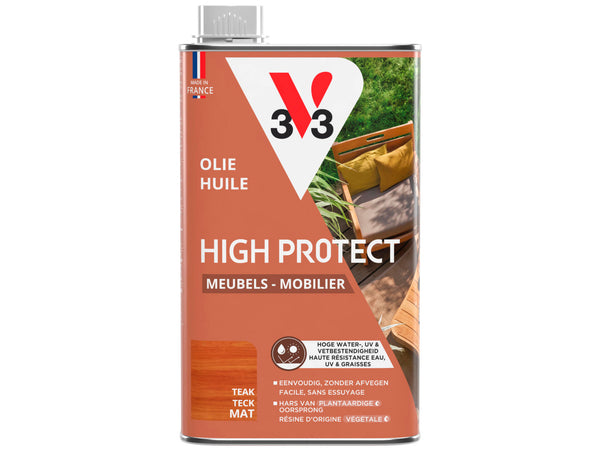 V33 huile High Protect mobilier de jardin 0,5l teck