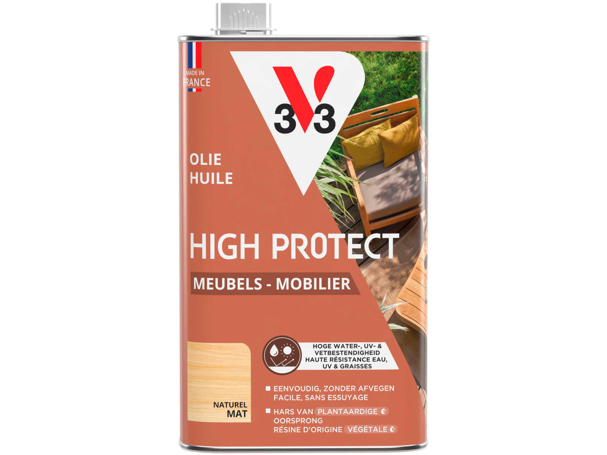 V33 High Protect olie tuinmeubilair 1l naturel