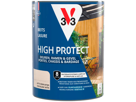 V33 High protect beits deuren & ramen 0,75l witte ceder