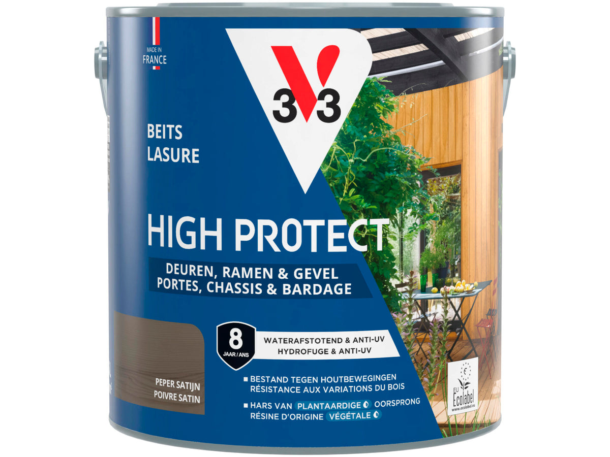 V33 High protect beits deuren & ramen 2,5l peper