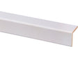 Hoeklat 34x34 mm 270cm grenen gegrond wit