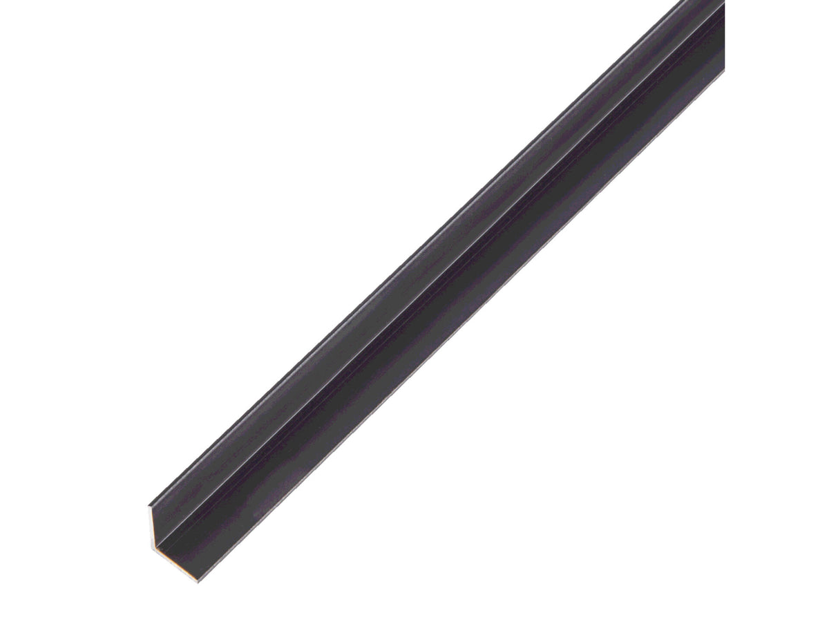 Hoekprofiel 10x10x1 mm 100cm geanodiseerd aluminium zwart