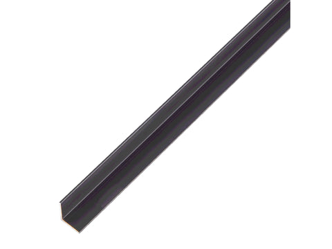 Hoekprofiel 10x10x1 mm 100cm geanodiseerd aluminium zwart