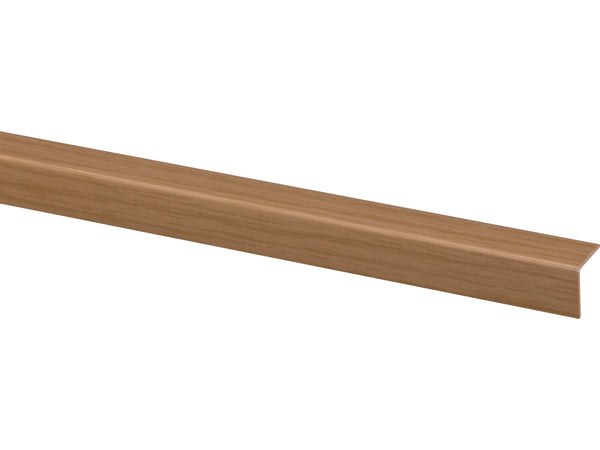 Hoekprofiel 15x15 mm 260cm PVC lichte eik
