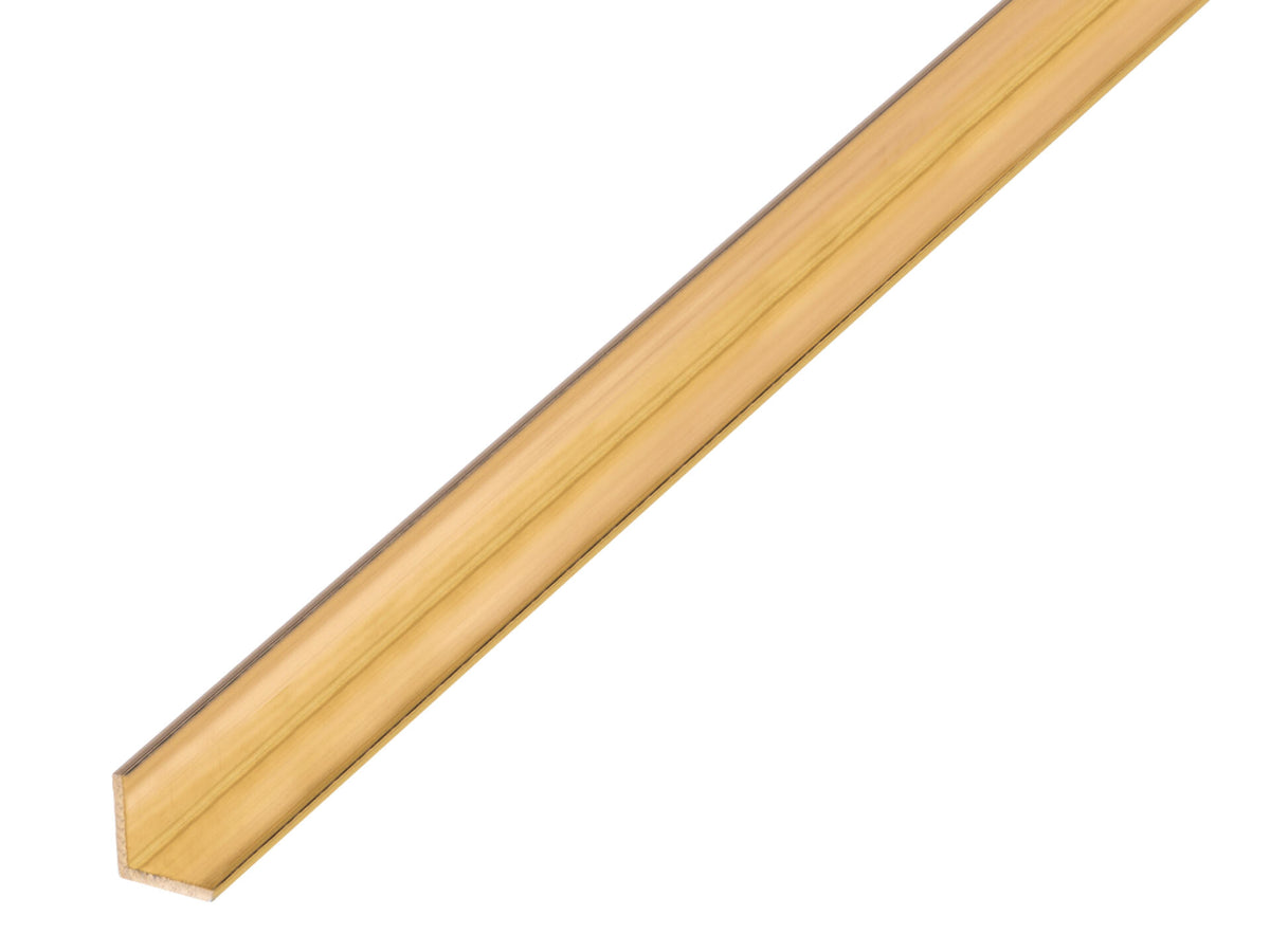 Hoekprofiel 6x6x0,8 mm 100cm messing