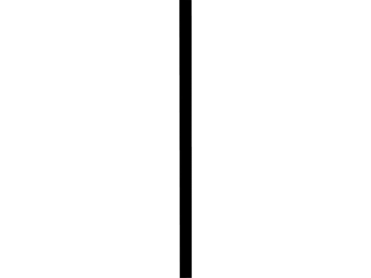Hoekprofiel PVC 100x100 mm 260cm zwart