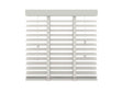 Decosol Horizontale lamellen hout 50mm 80x180 cm 50mm wit